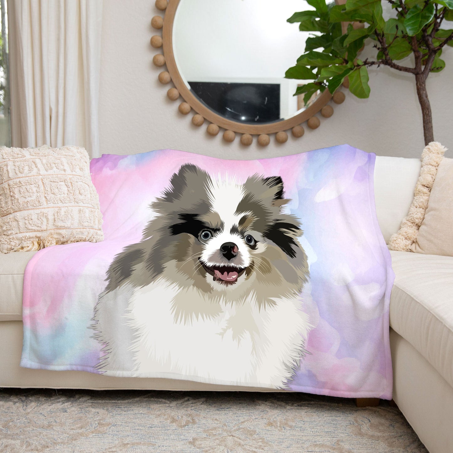 Custom Pet Photo Blanket