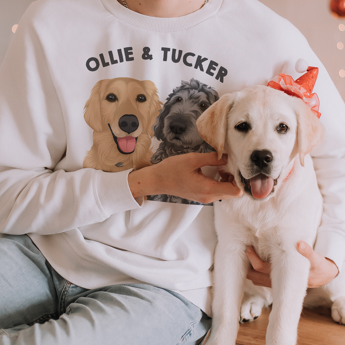 Custom Multiple Pet Name Sweatshirt