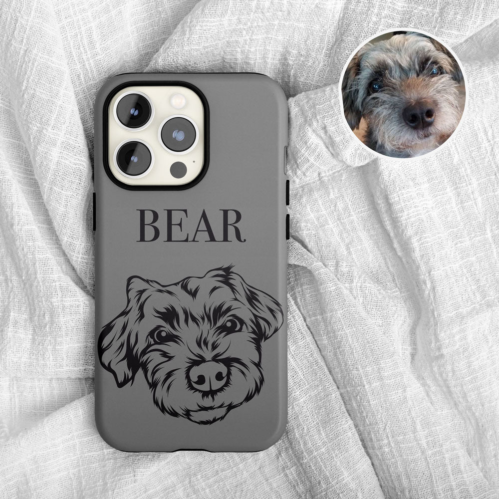 Custom Dog Sketch - Phone Case