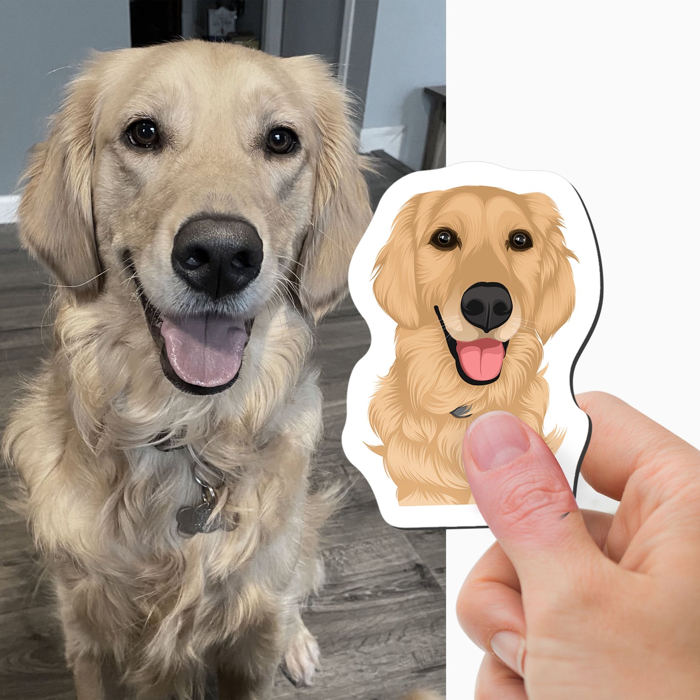 Custom Dog Face Magnets