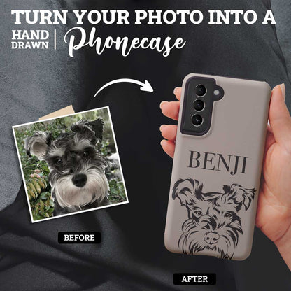 Custom Dog Sketch - Phone Case