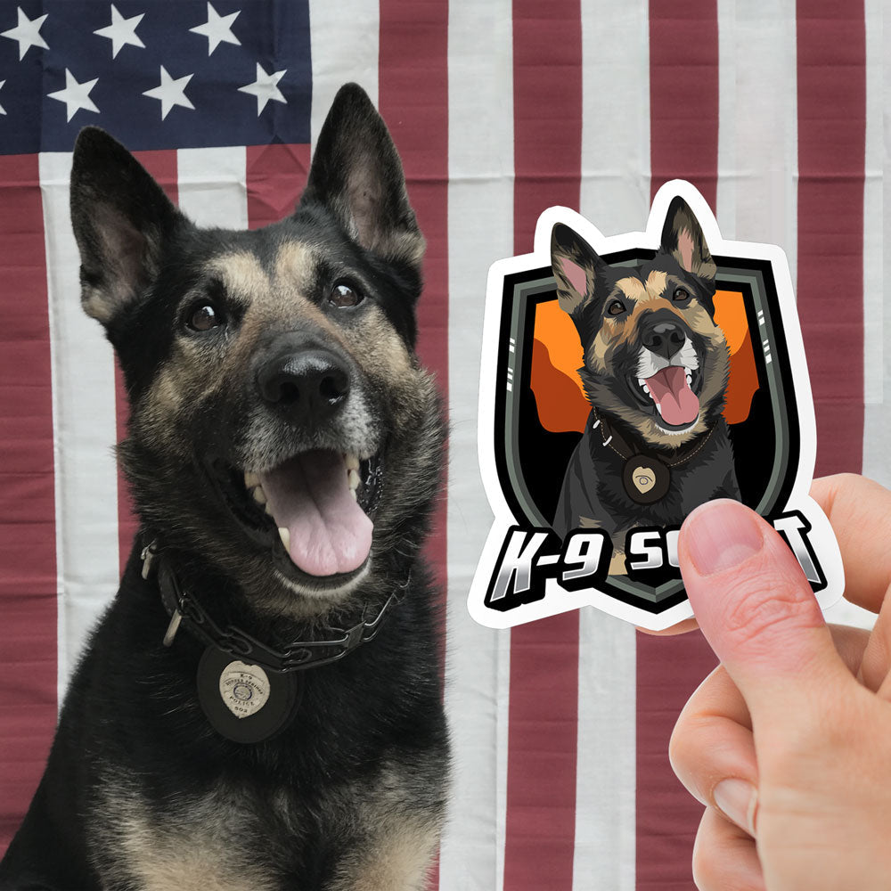 Custom Police K9 Stickers