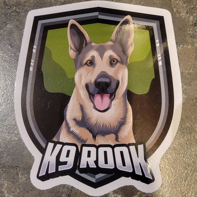 Custom Police K9 Stickers