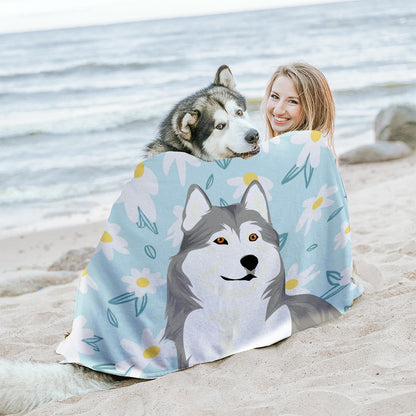 Custom Pet Photo Blanket